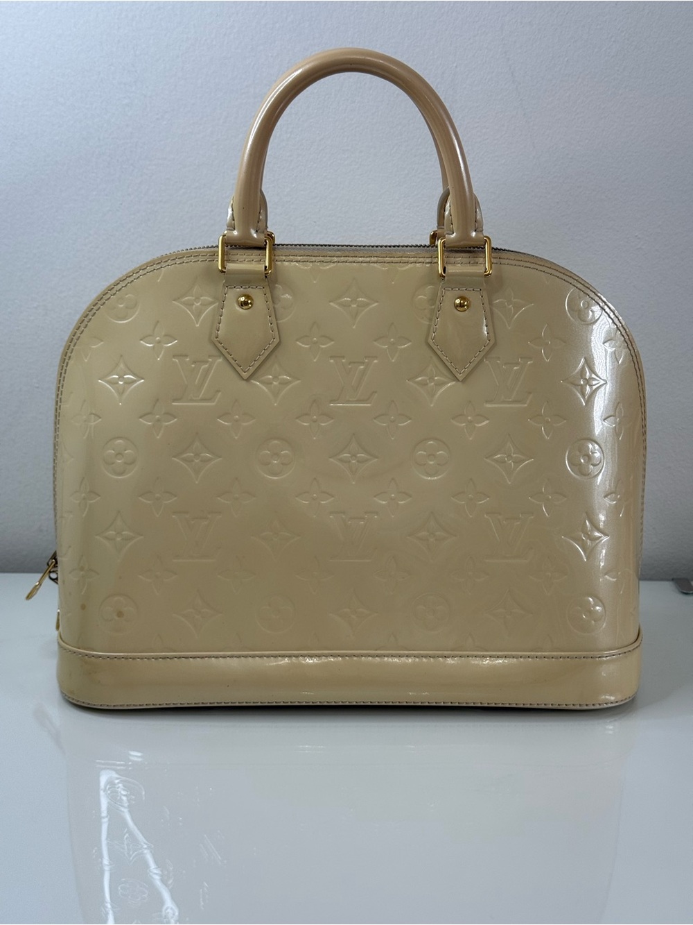Louis Vuitton Light Yellow Vernis Alma PM